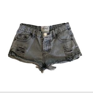 Size 27 grey one teaspoon bandits